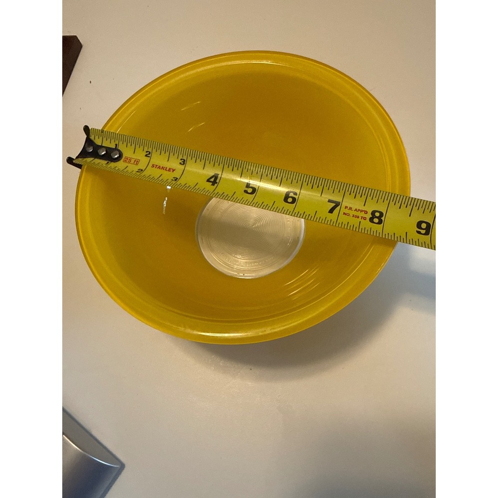 Vintage Pyrex 323 Yellow Mixing Bowl 1.5L Round Glass Nesting Bowl Made in USA - Picture 6 of 6
